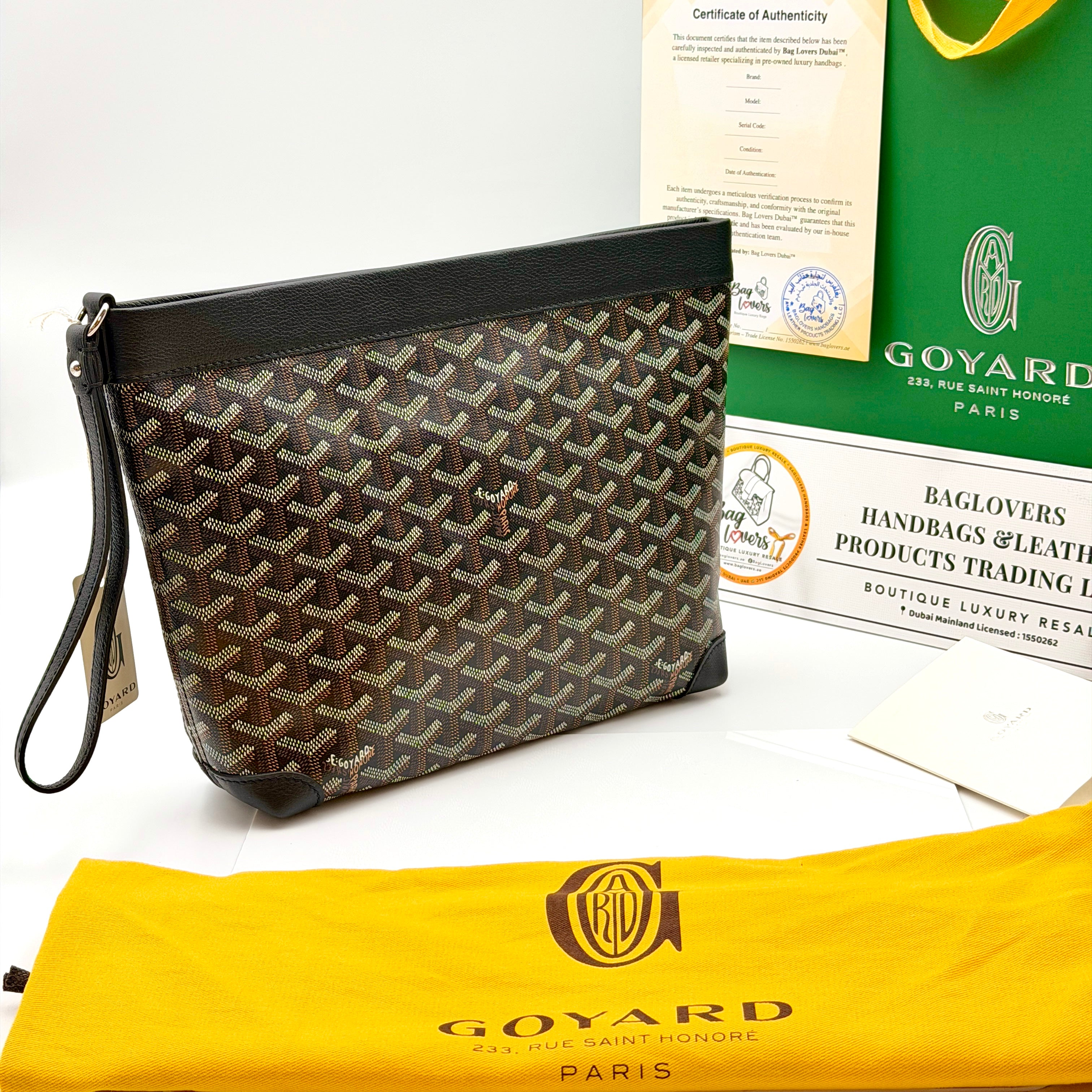 Goyard Conti Pouch - Black