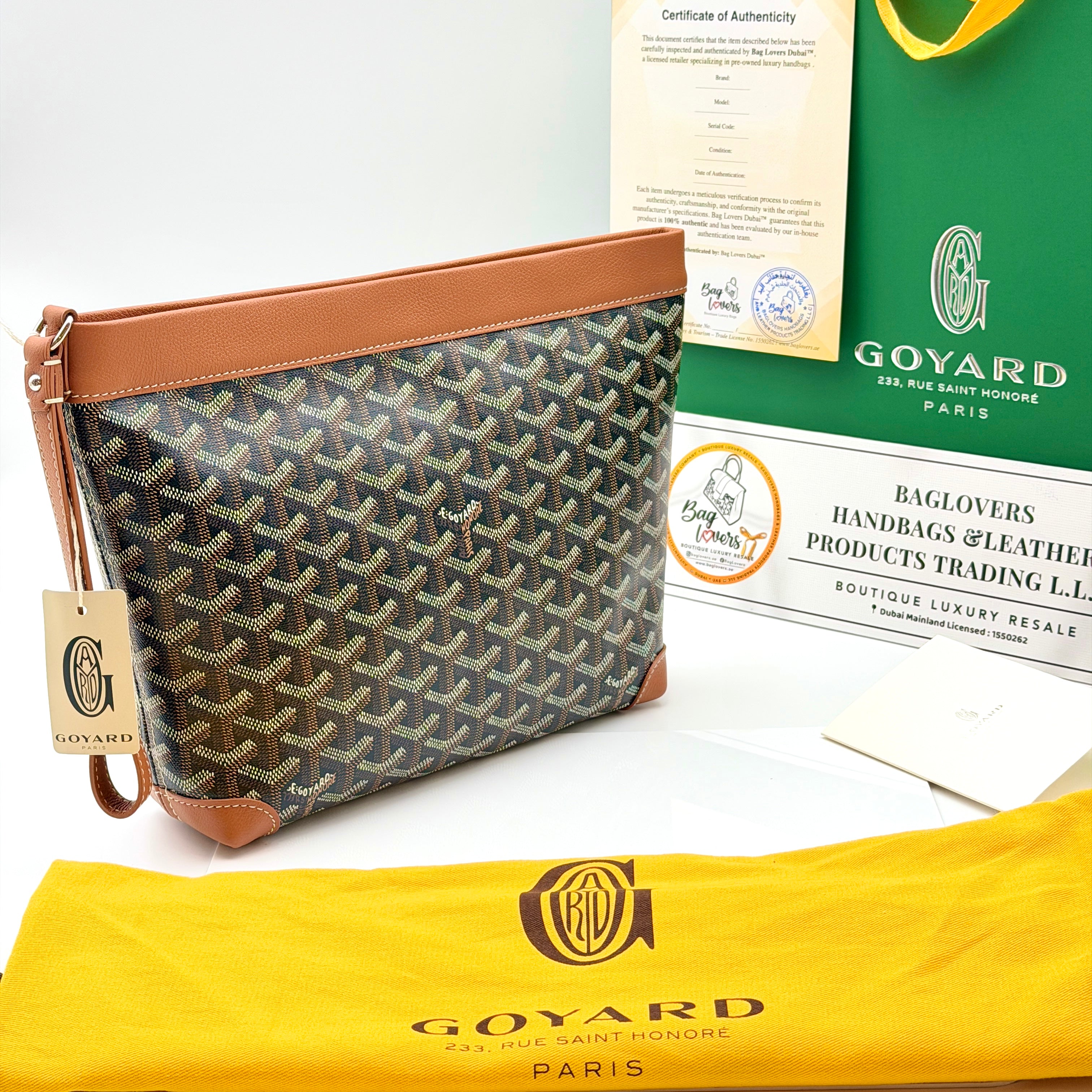 Goyard Conti Pouch - Tan