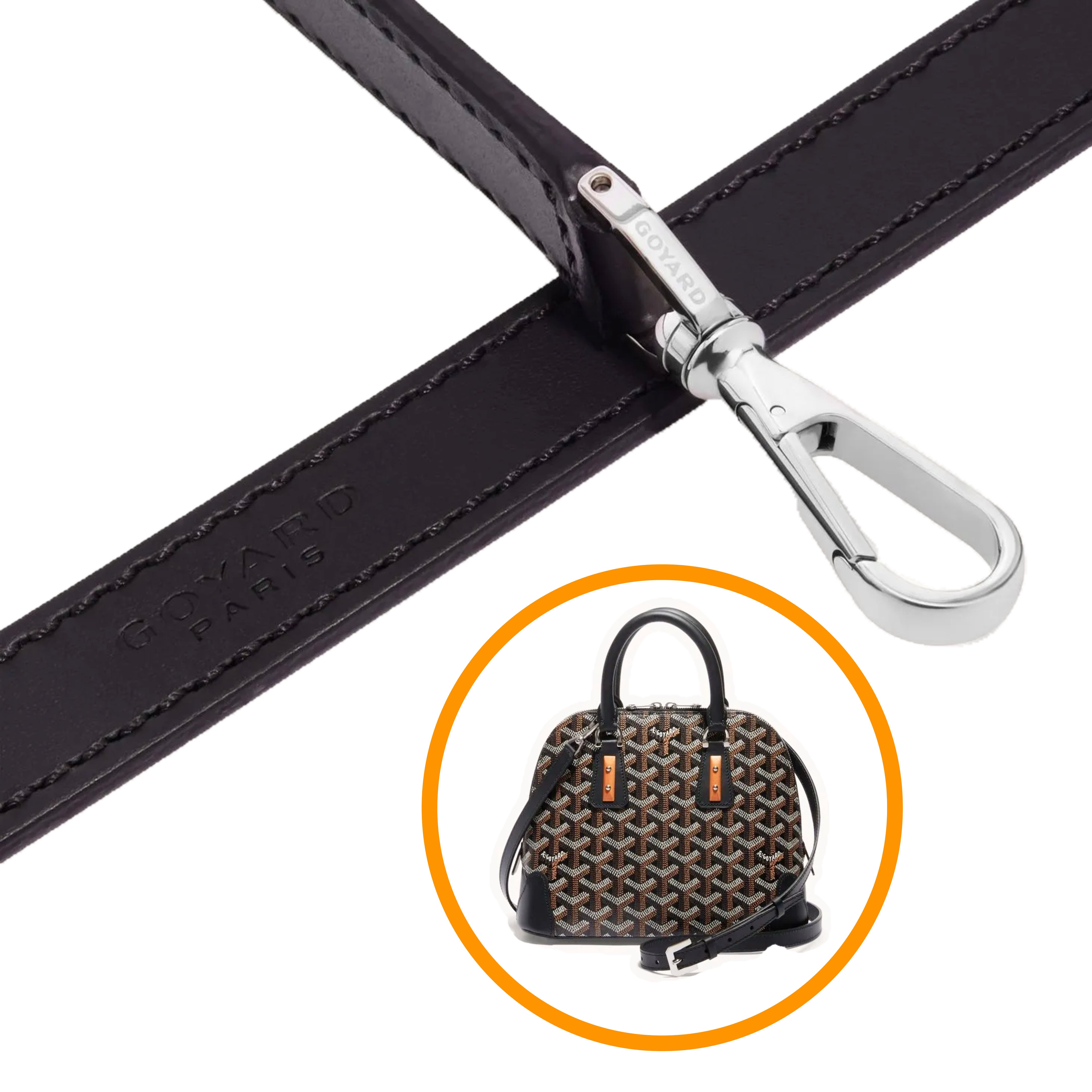 Goyard Cuir PM Strap - Black