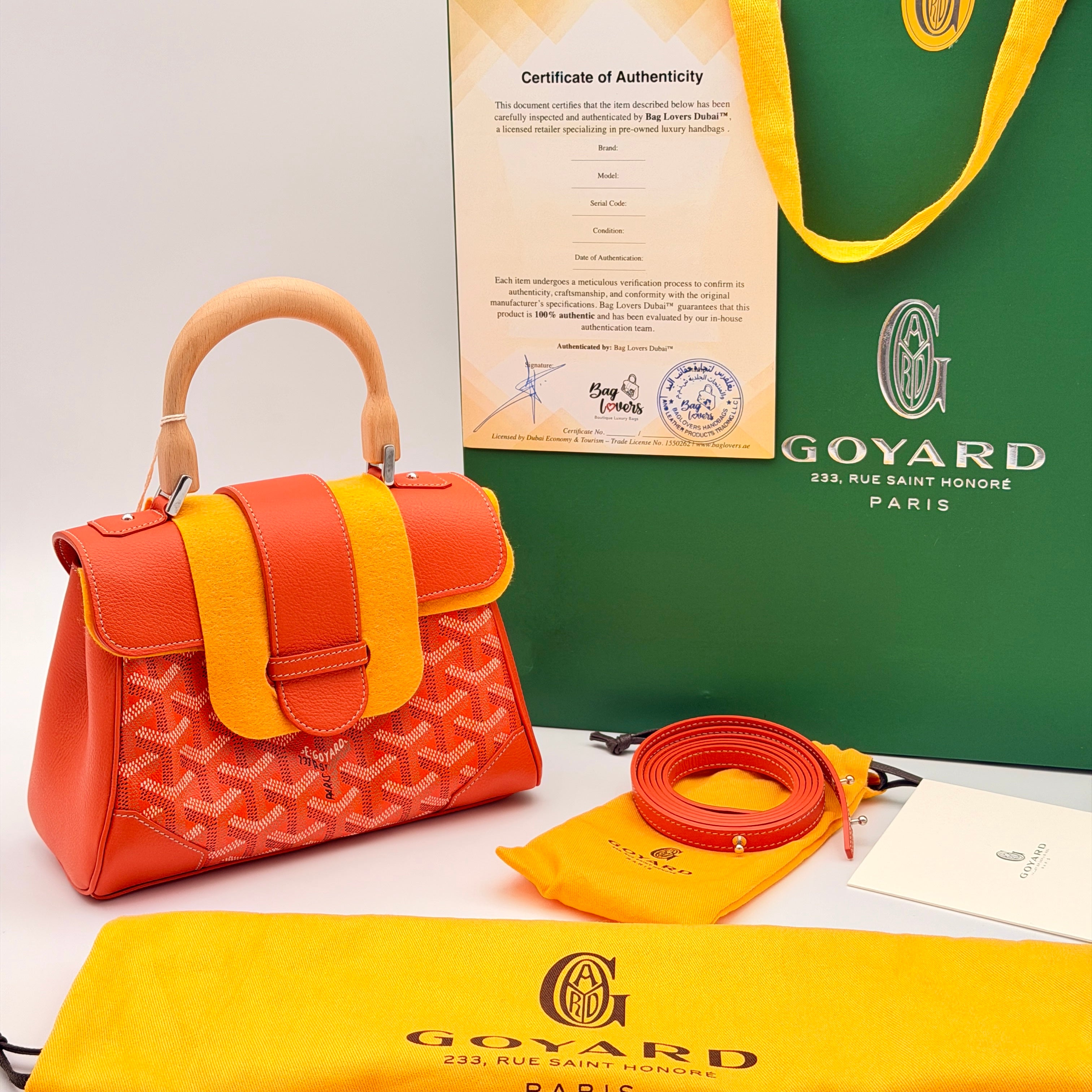 Goyard Saigon Souple Mini Bag - Orange