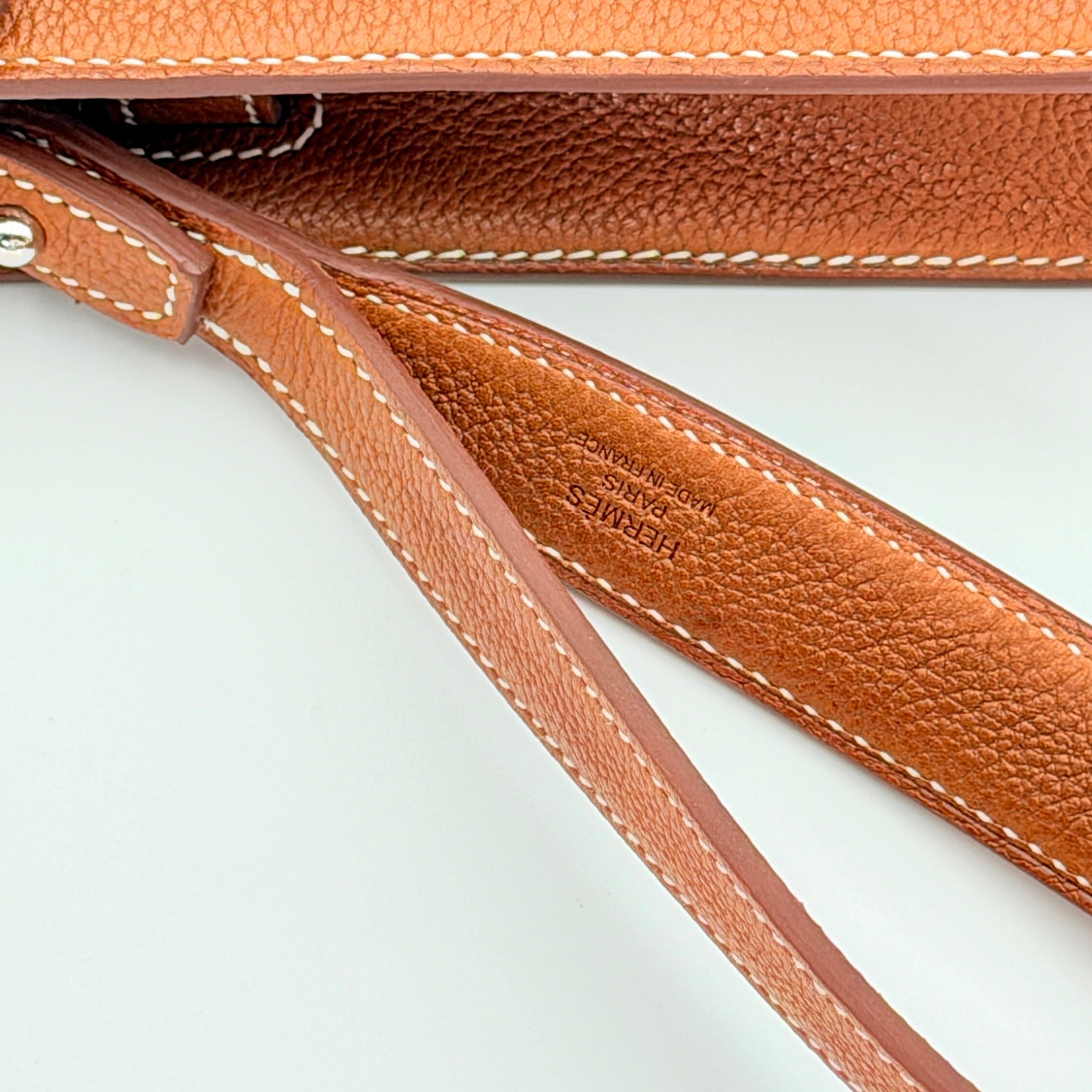 Hermès Kelly Depeches 25 Pouch Barenia Fauve PHW