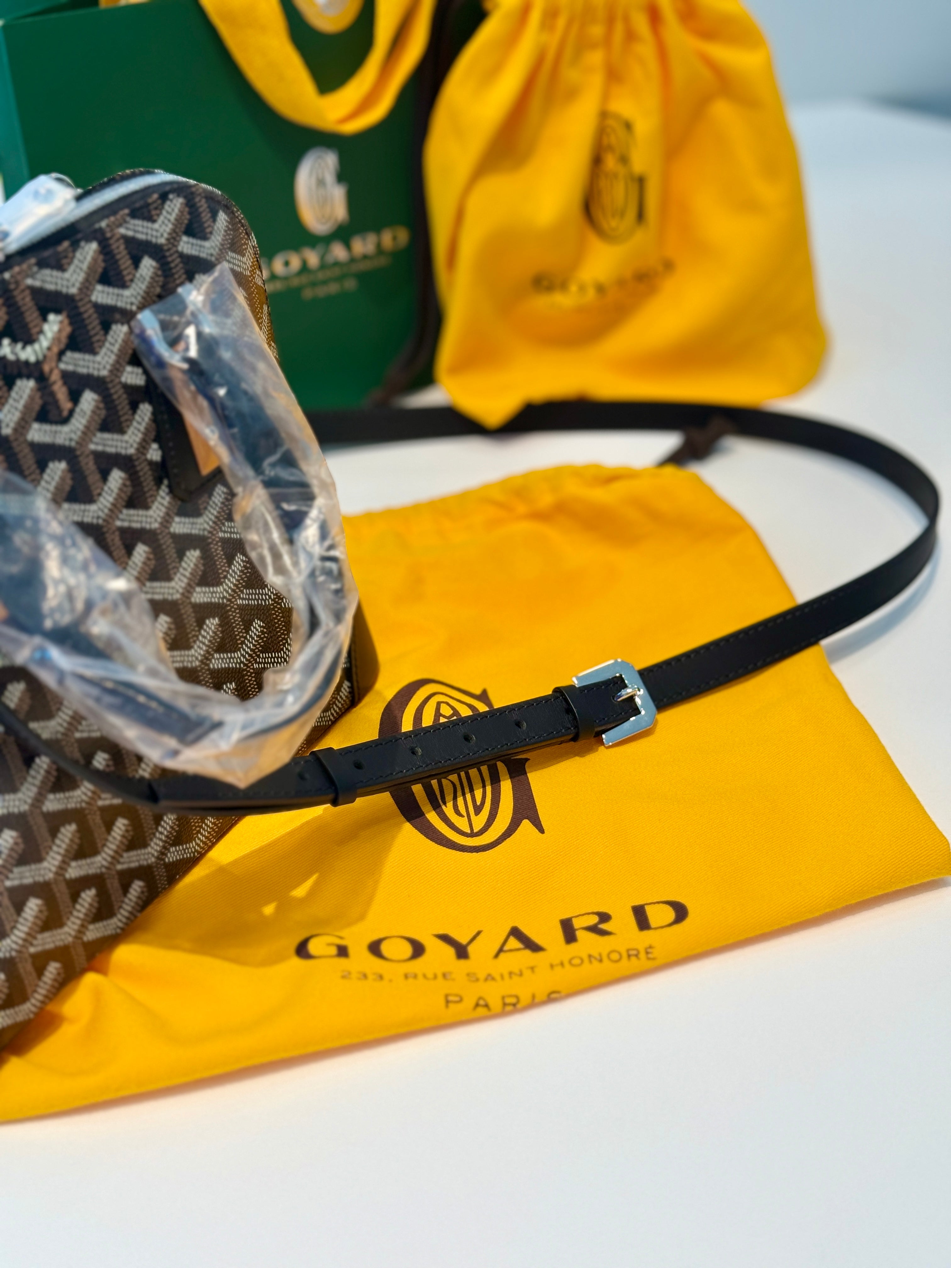 Goyard Cuir PM Strap - Black