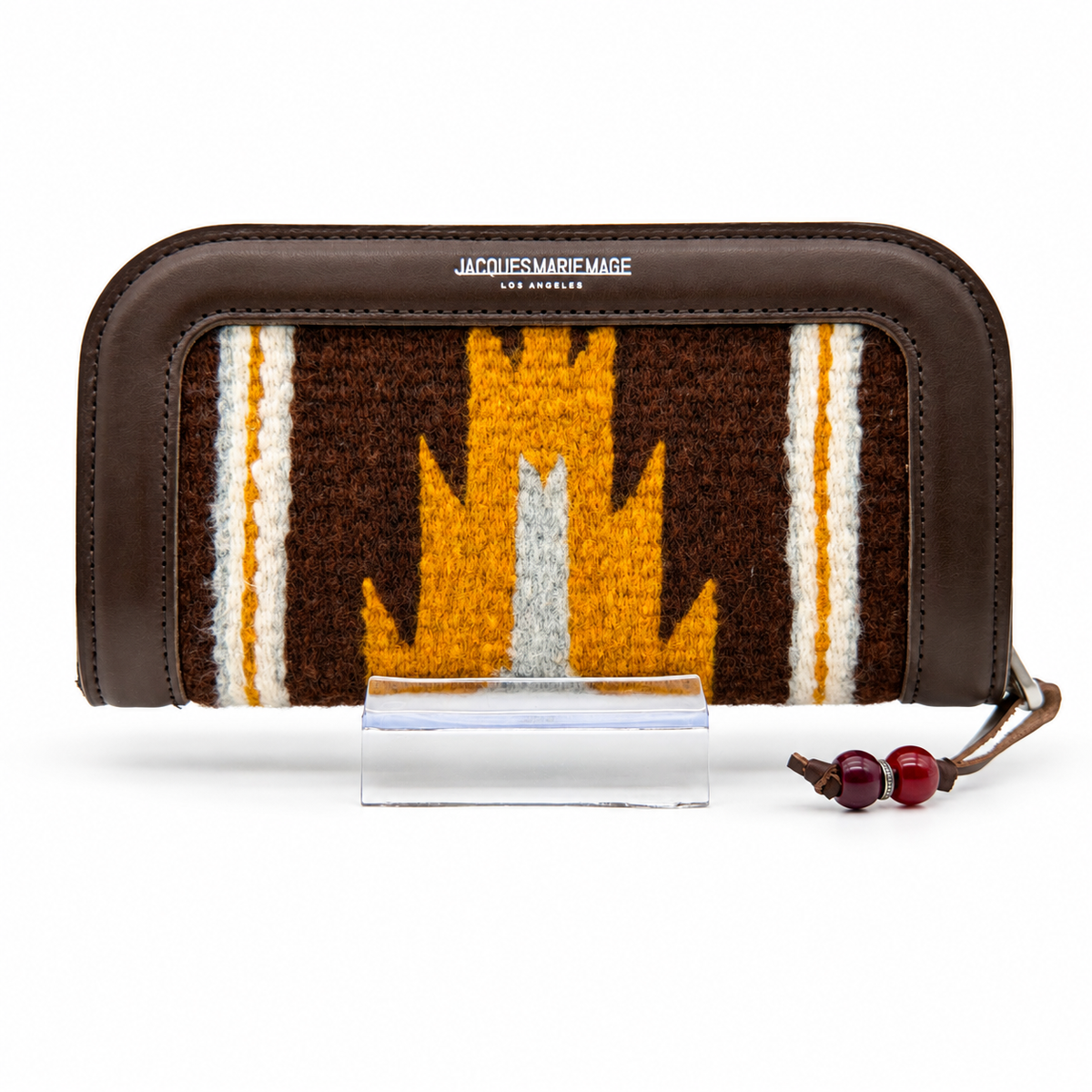 JACQUES MARIE MAGE  LAST FRONTIER CASE – BROWN / IVORY WOVEN