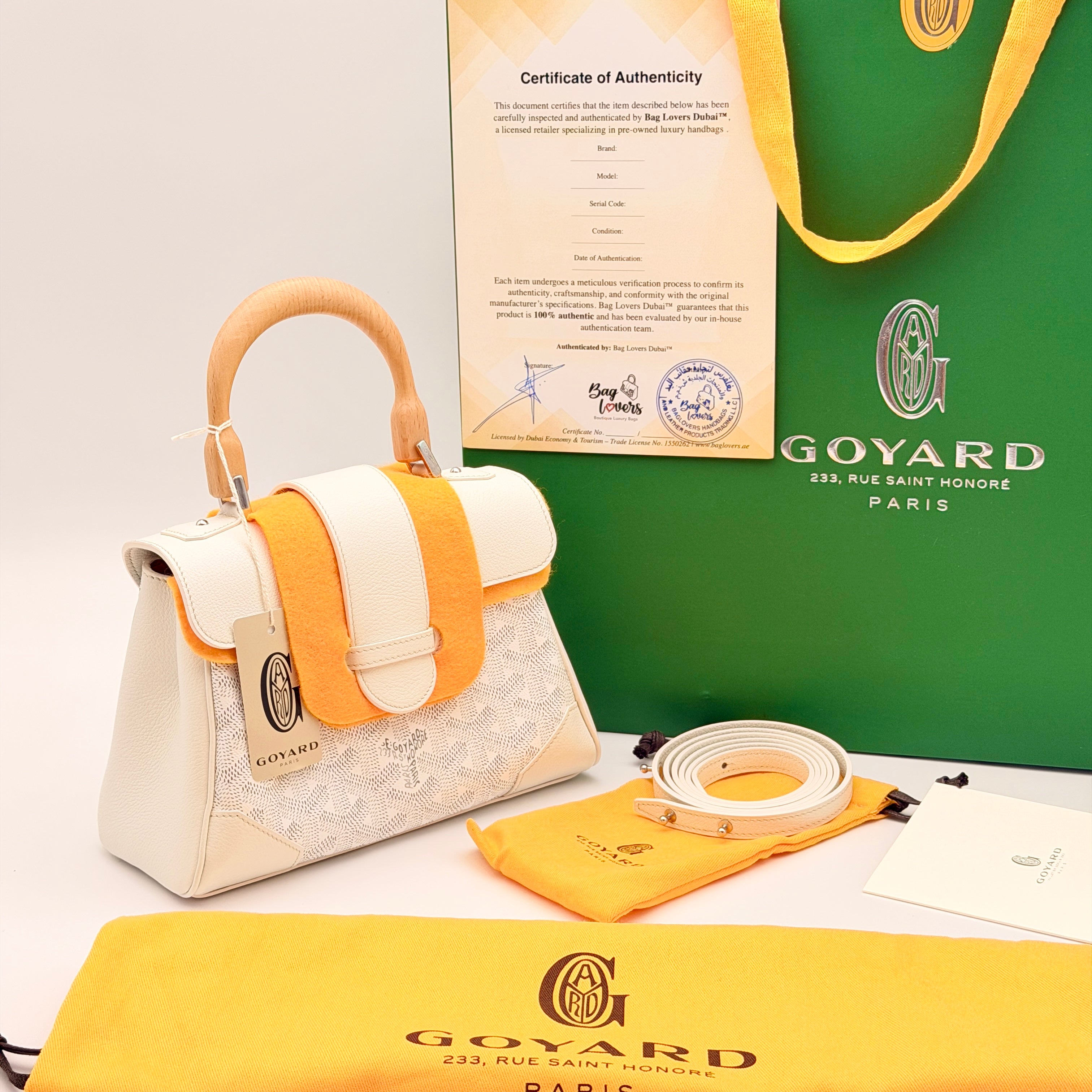 Goyard Saigon Souple Mini Bag - White