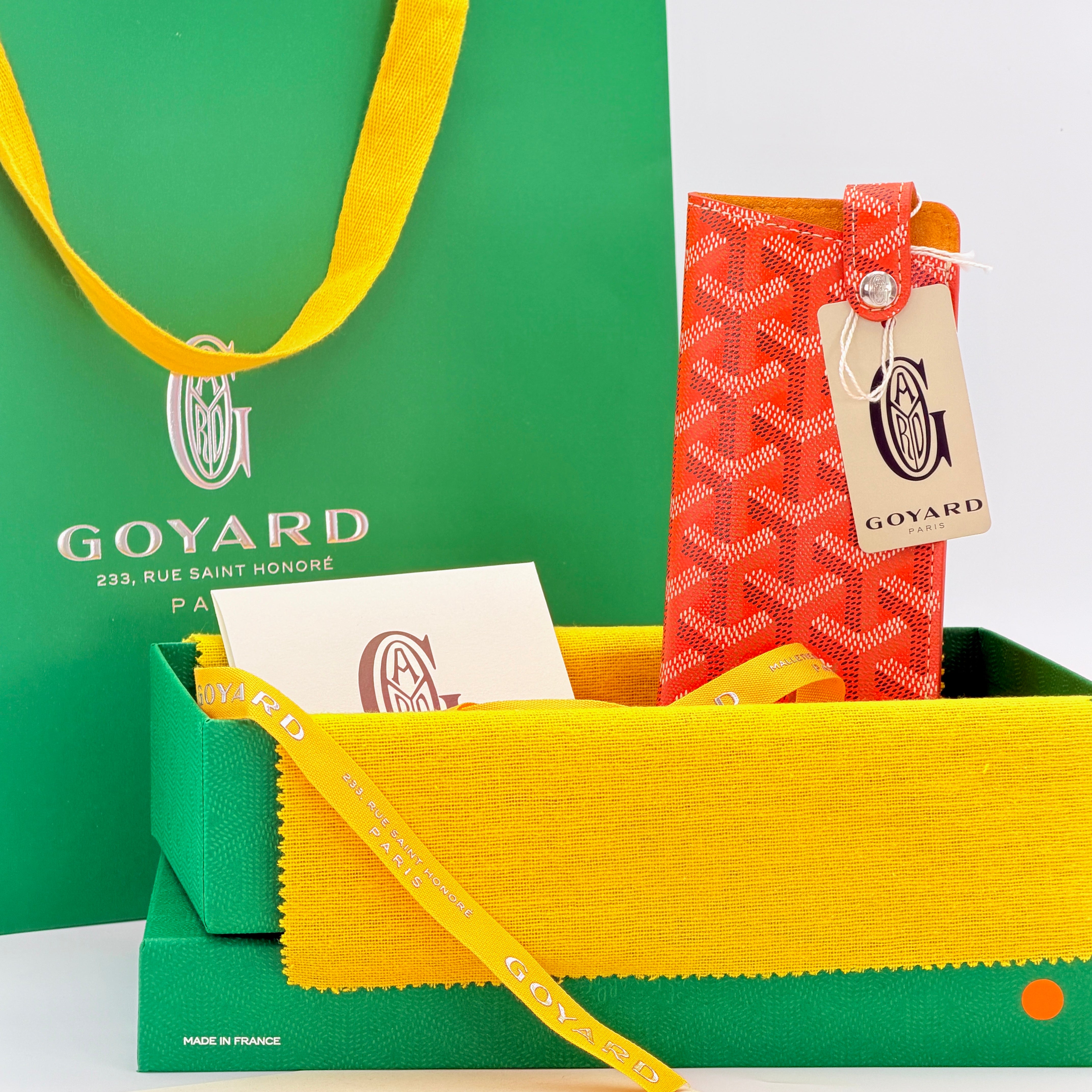 Goyard Montmartre PM Glasses Case - Orange