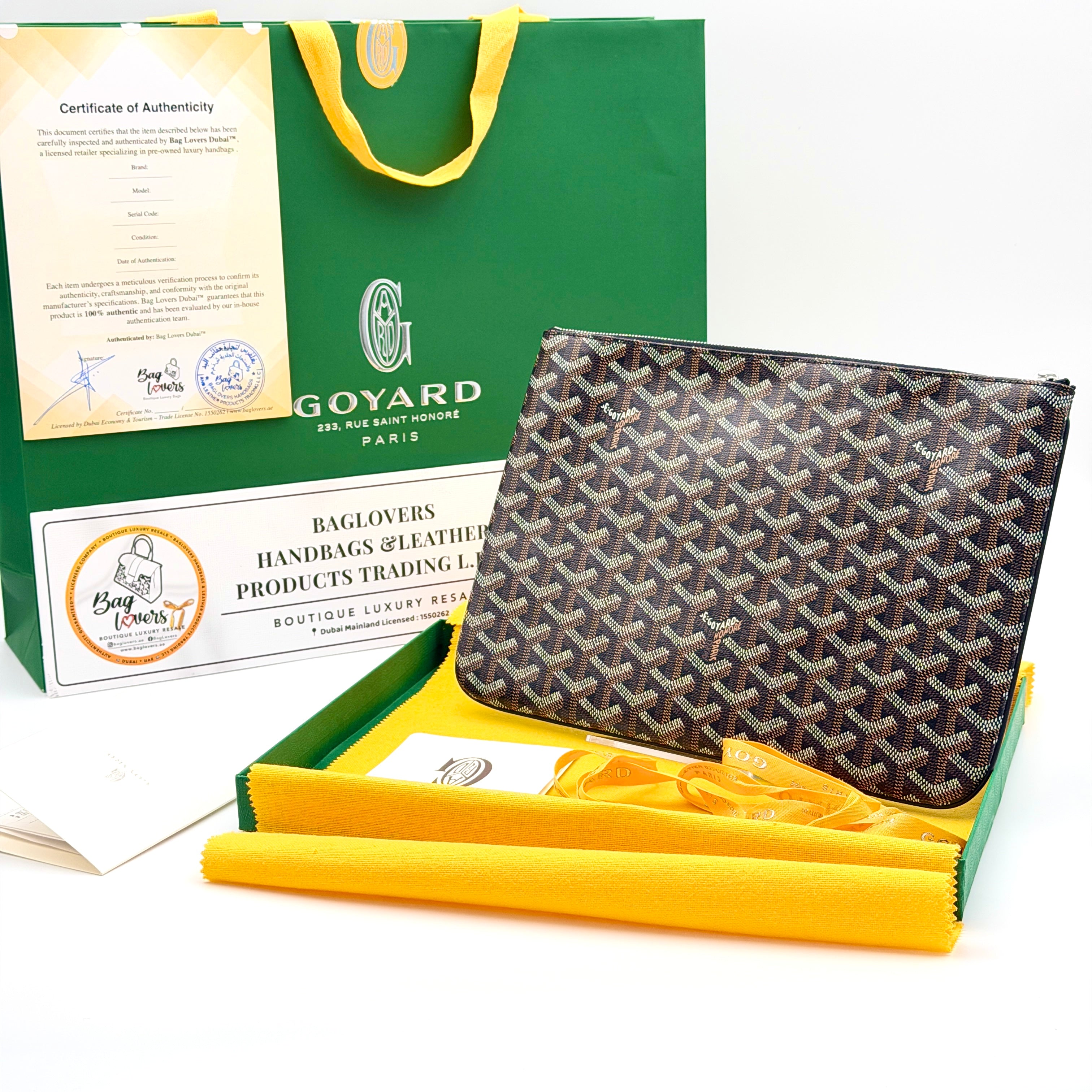 Goyard Senat MM Pouch - Black