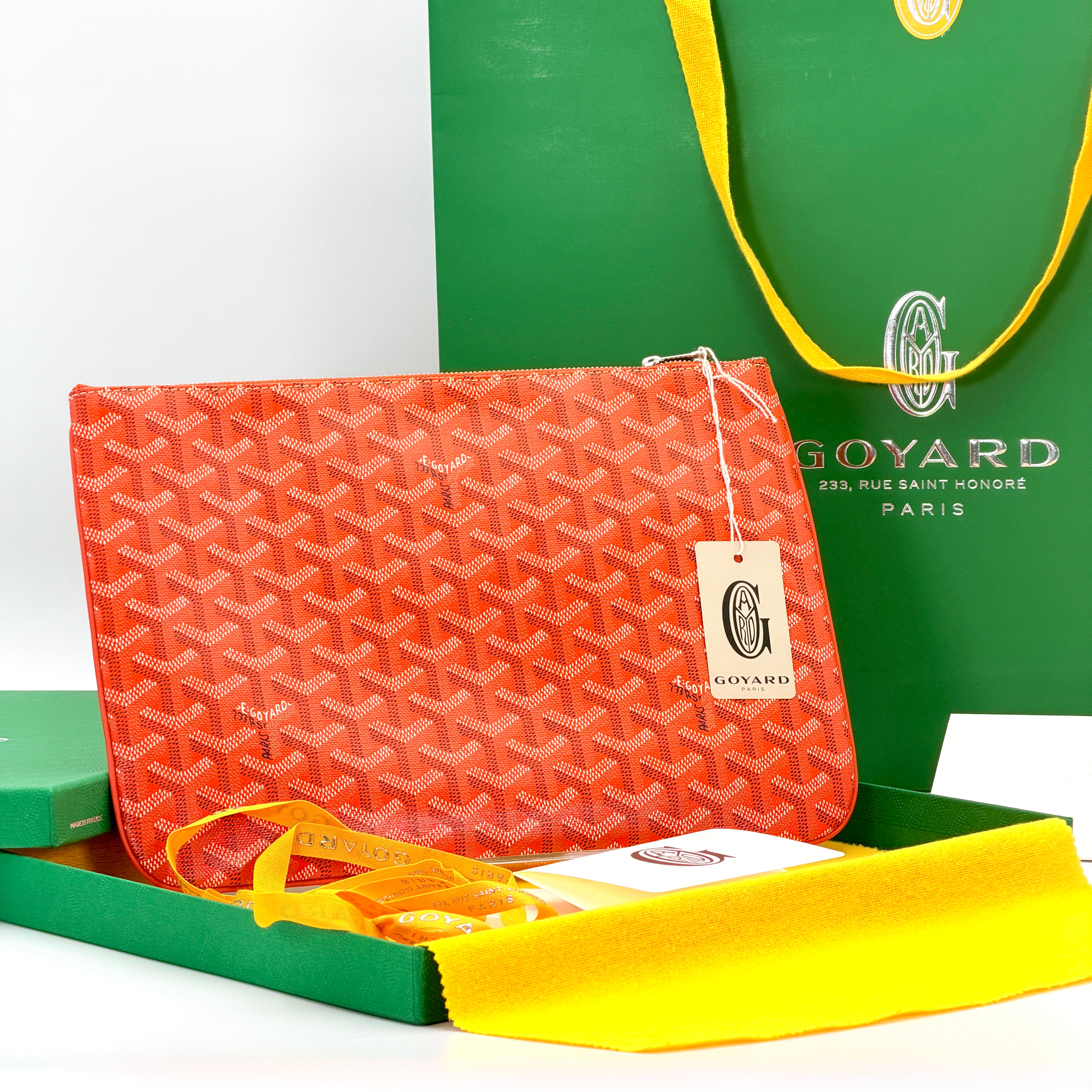 Goyard Senat MM Pouch - Orange