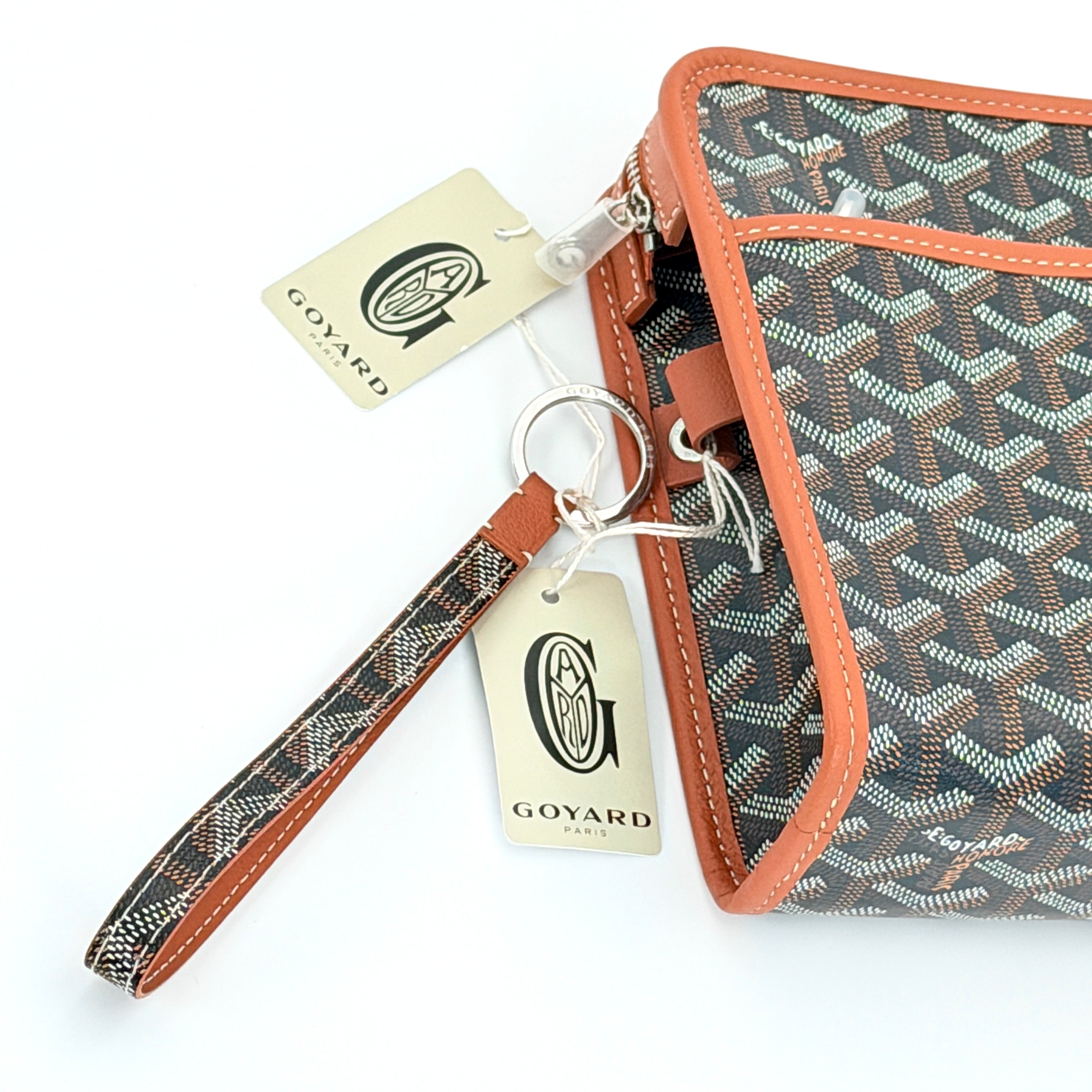 Goyard Sesame Keyring - Tan